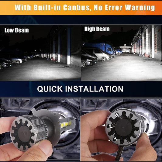 PAR DE BOMBILLOS LUZ LED H4 INFITARY
