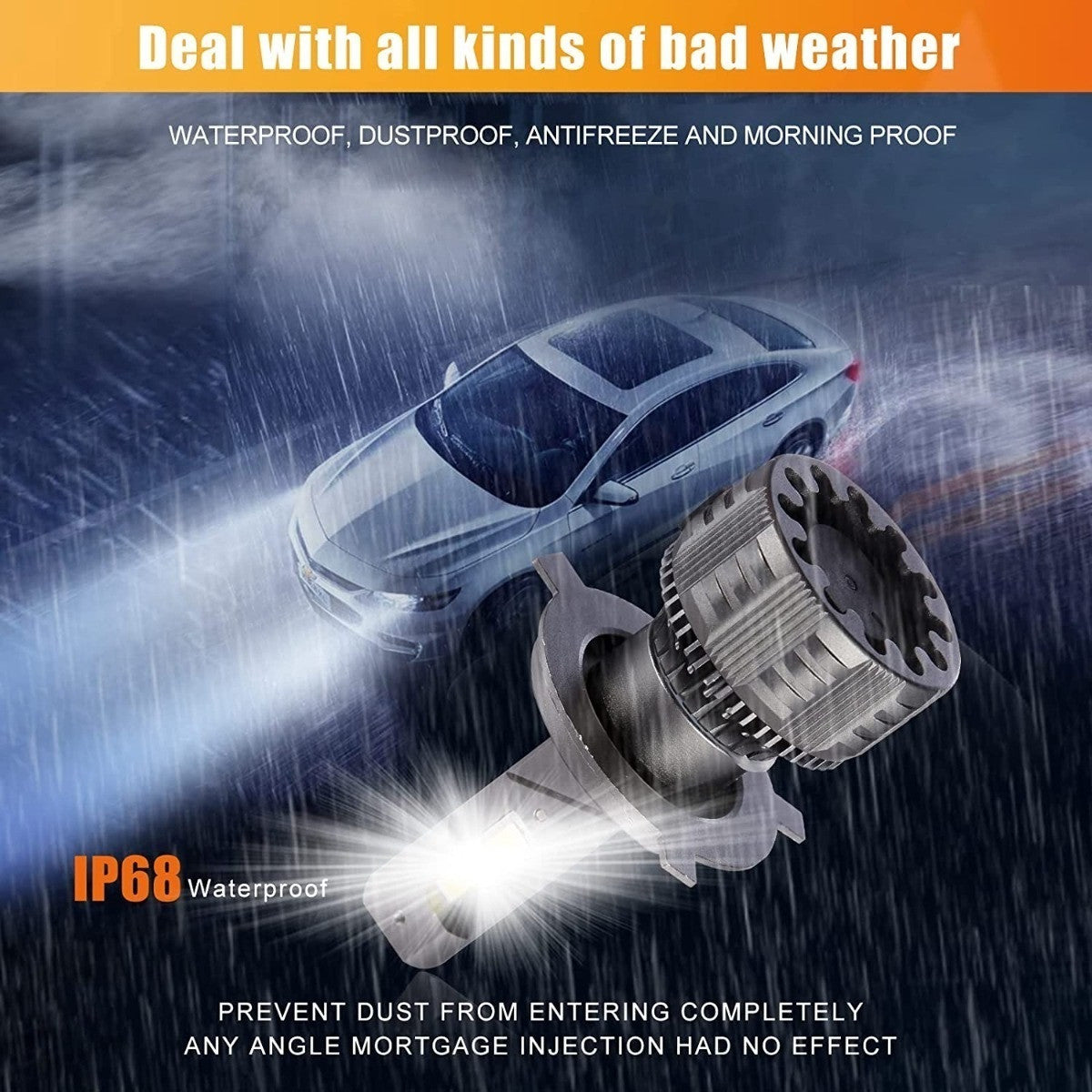 PAR DE BOMBILLOS LUZ LED H4 INFITARY