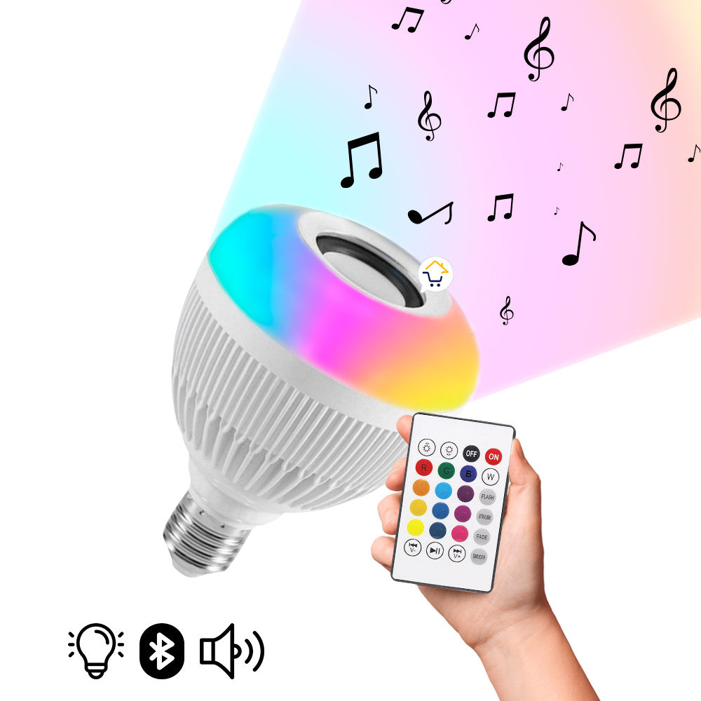 BOMBILLO PARLANTE BLUETOOTH MULTICOLOR