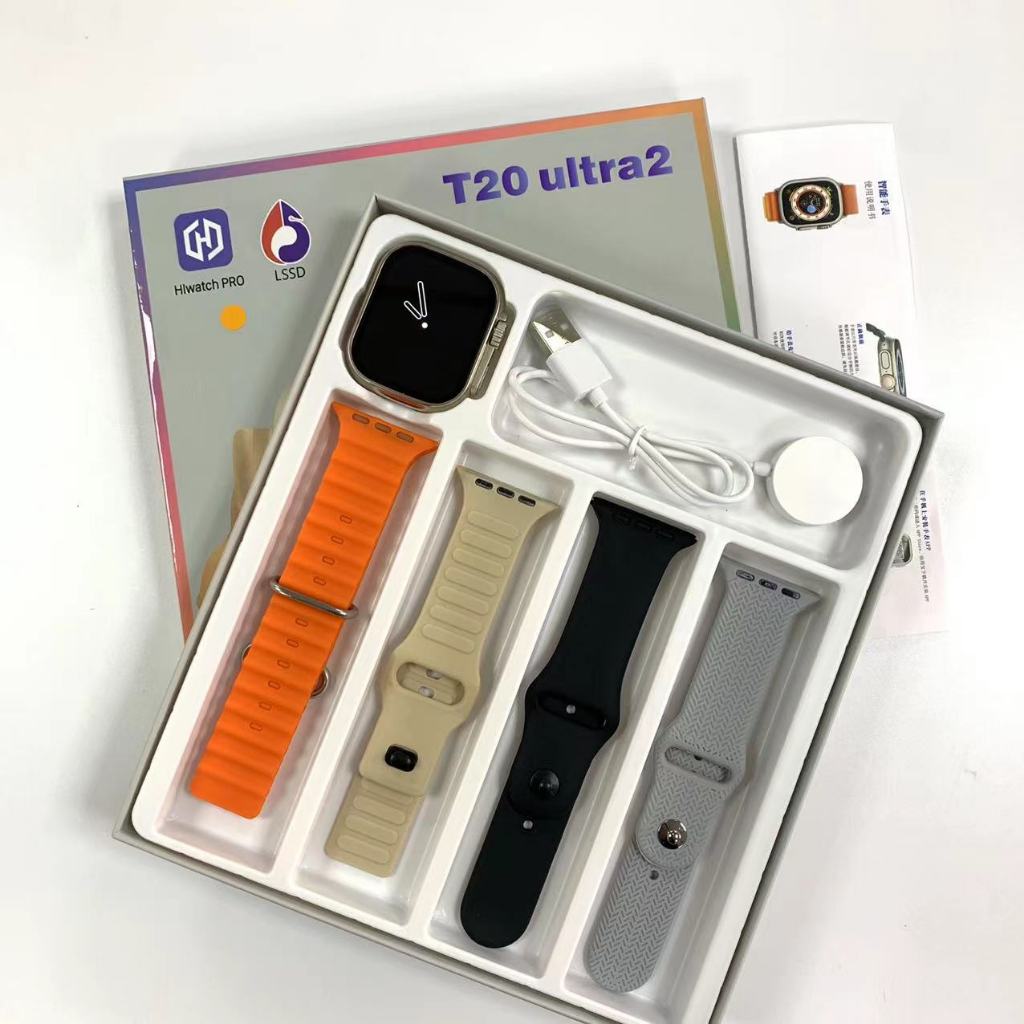 "Combo Exclusivo: Reloj T20 Ultra 2 con 4 Correas + Audífonos M10"🤩 Paga al recibir