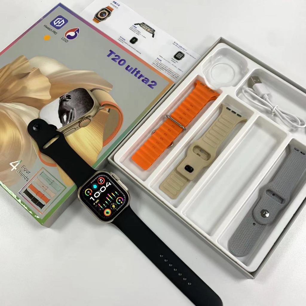 "Combo Exclusivo: Reloj T20 Ultra 2 con 4 Correas + Audífonos M10"🤩 Paga al recibir