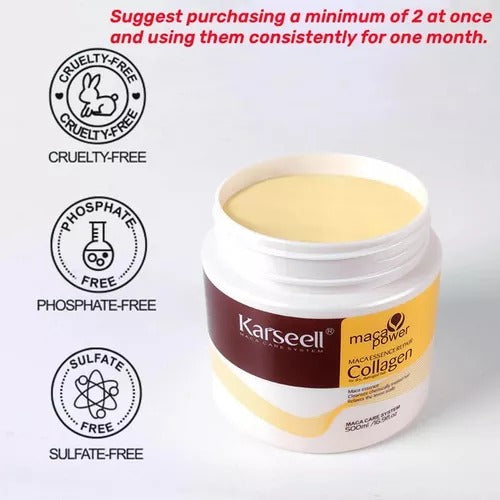 Karseell Mascarilla Colageno Cabello 😍🧡