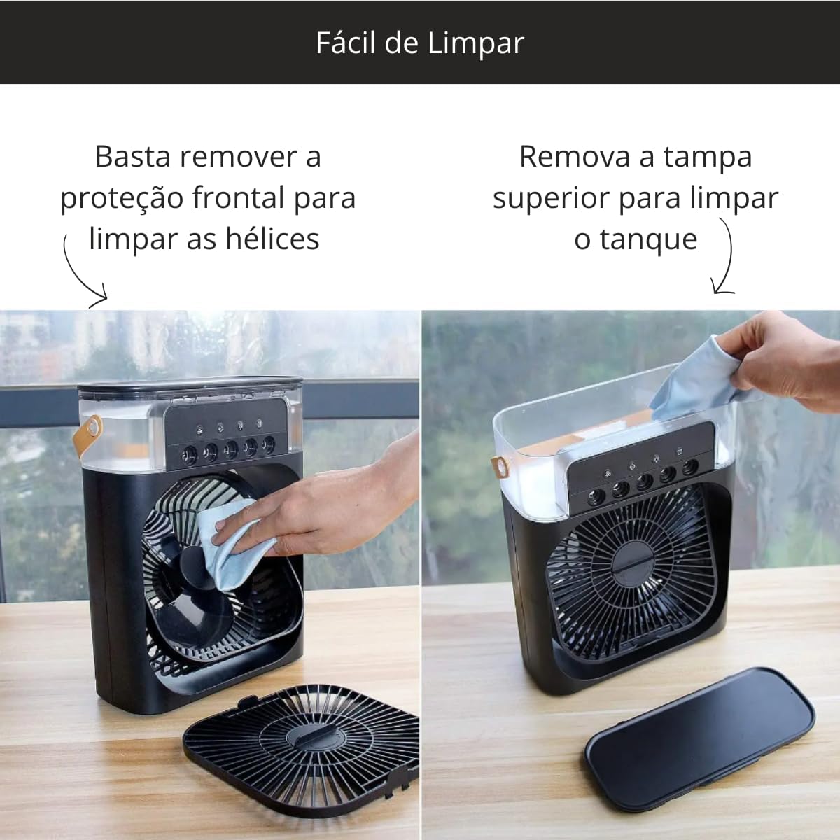 VENTILADOR HUMIDIFICADOR PORTATIL