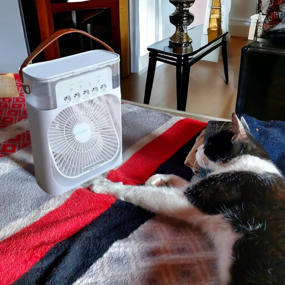 VENTILADOR HUMIDIFICADOR PORTATIL